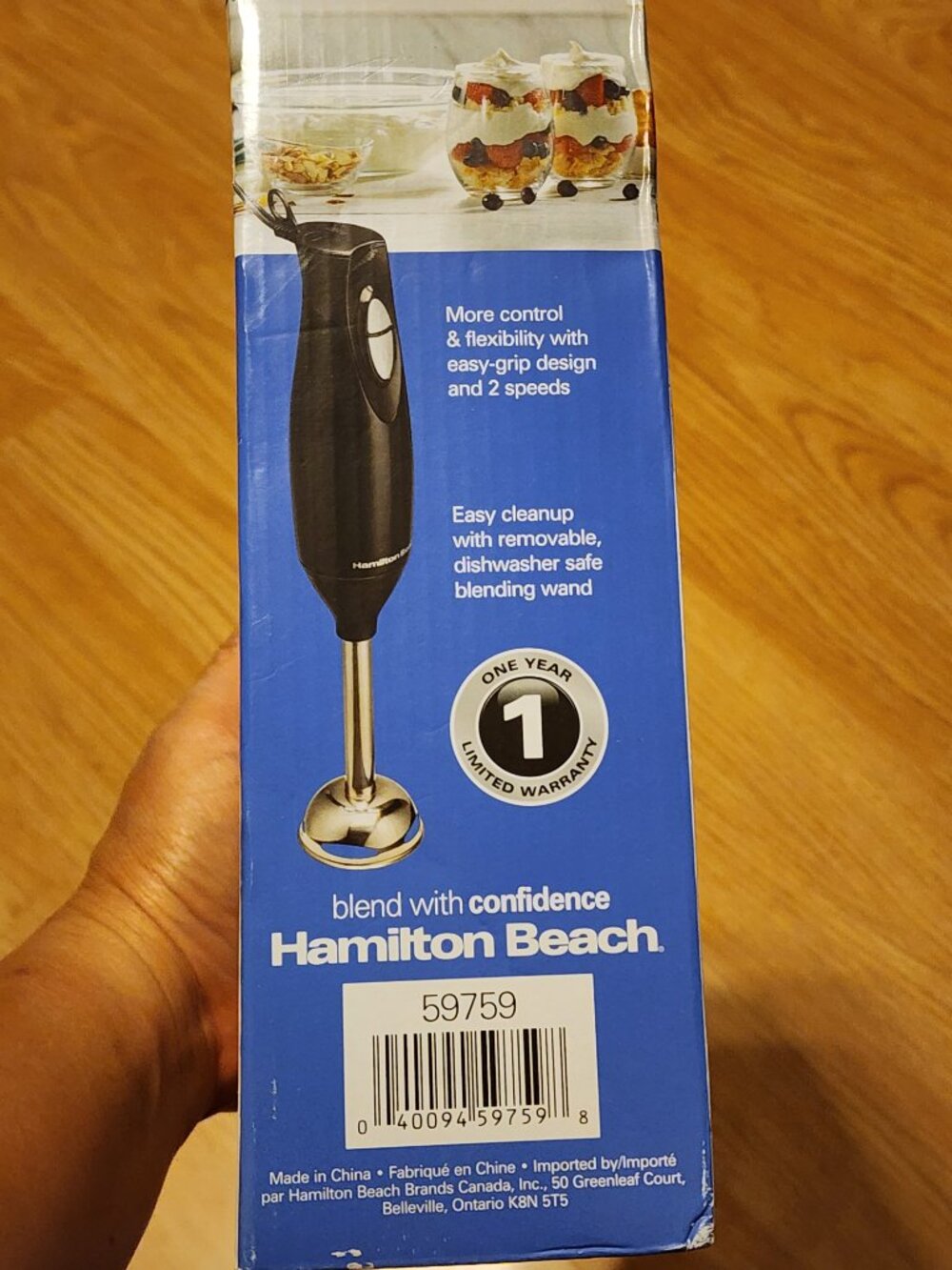 Hamilton Beach 2-Speed Hand Blender, Black